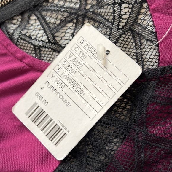 Silence + Noise (UO) Purple & Black Lace Dress Sz 4 - NWT - Picture 4 of 7